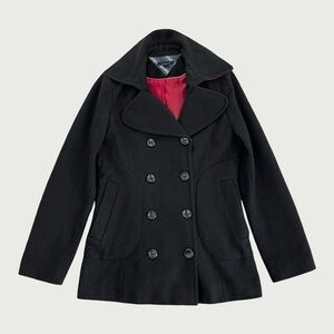 Double Breasted Button Peacoat